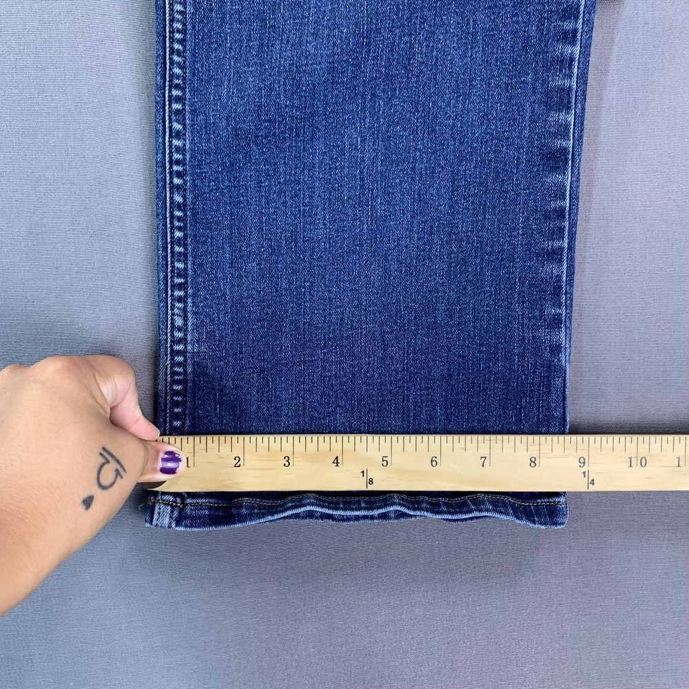 Duluth Trading Co Jeans Women 36x30 Fit Blue Mid Rise Bootcut Stretch Denim - Picture 12 of 16